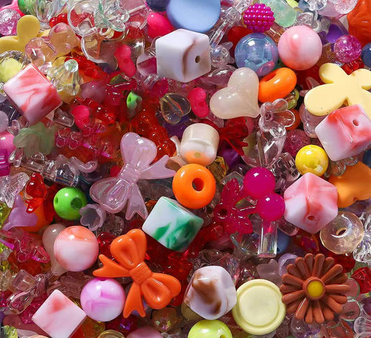 【New Acrylic Mix 】Cartoon Animal Cubes-Cute Acrylic Beads Mix